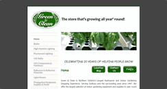 Desktop Screenshot of greenandclean.ca
